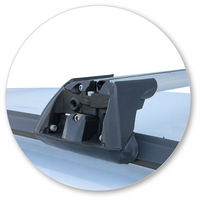 Prorack Silver 2 Bar Aero Flush Bar kit to suit Skoda Fabia Combi 5dr Wagon (2018 - Current)