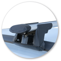 Prorack Silver 2 Bar Aero Through Bar kit to suit Skoda Fabia Combi 5dr Wagon (2018 - Current)