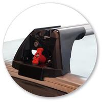 Prorack Black 2 Bar Aero Flush Bar kit to suit Audi Q3/RS Q3 5dr SUV (2019 - Current)