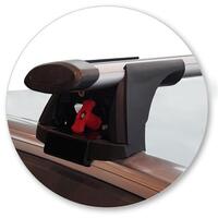 Prorack Silver 2 Bar Aero Through Bar kit to suit Audi Q3/RS Q3 5dr SUV (2019 - Current)