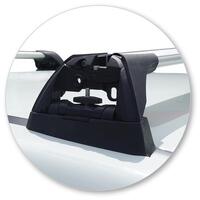 Prorack Silver 2 Bar Aero Flush Bar kit to suit Mitsubishi Triton Double Cab 4dr Ute (2015 - 1/2024)