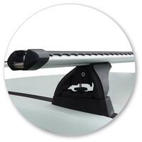 Prorack Silver 2 Bar Heavy Duty Through Bar kit to suit Mitsubishi Triton Double Cab 4dr Ute (2015 - 1/2024)