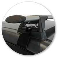 Prorack Silver 2 Bar Aero Through Bar kit to suit Hyundai Ioniq 5dr Hatch (2/2019 - Current)