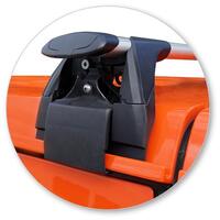 Prorack Silver 2 Bar Aero Through Bar kit to suit Jeep Wrangler JL 5dr SUV (5/2019 - Current)