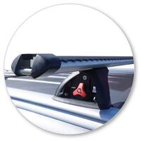 Prorack Black 2 Bar Heavy Duty Through Bar kit to suit Mitsubishi Outlander 5dr SUV (2018 - 9/2021)