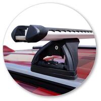 Prorack Black 2 Bar Heavy Duty Through Bar kit to suit Kia Seltos 5dr SUV (10/2019 - Current)