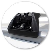 Prorack Silver 2 Bar Aero Flush Bar kit to suit Kia Sportage Steel Roof 5dr SUV (8/2018 - 9/2021)