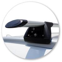 Prorack Black 2 Bar Aero Through Bar kit to suit Kia Sportage Steel Roof 5dr SUV (8/2018 - 9/2021)