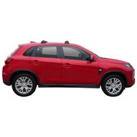 Prorack Silver 2 Bar Aero Flush Bar kit to suit Mitsubishi ASX 5dr SUV (11/2019 - Current)