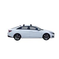 Prorack Silver 2 Bar Heavy Duty Through Bar kit to suit Hyundai i30 4dr Sedan (10/2020 - Current)