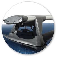 Prorack Silver 2 Bar Aero Through Bar kit to suit Mazda CX-5 5dr SUV (2017 - Current)