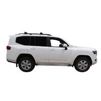 Prorack Silver 2 Bar Aero Through Bar kit to suit Toyota Land Cruiser 300 Series 5dr SUV (12/2021 - Current)