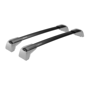 Yakima Black 2 Bar JetStream Flush Bar Clamp Mount Crossbar Kit for Honda Civic 4dr Sedan (2012 - 06/2016)
