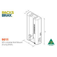 RacksBrax XD Lockable Wall Mount