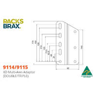 RacksBrax XD Multi-Awn Adaptor (Double)