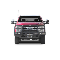 ECB Silver Hammertone Winch BullBar with Bumper Lights to suit Ford F350 Super Duty Limited 06/18 - Onwards