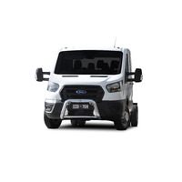 ECB Silver Hammertone BullBar to suit Ford Transit VO Cab Chassis 05/19 - Onwards