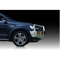 ECB Textura Black BullBar with Bumper Lights to suit Holden Captiva 01/16 - 12/20