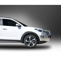 ECB Textura Black BullBar with Bumper Lights to suit Hyundai Tucson 03/17 - 05/18