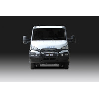 ECB Silver Hammertone BullBar with Bumper Lights to suit Iveco Daily 50C 02/15 - 01/21