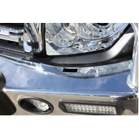 ECB Black Ripple BullBar with Bumper Lights to suit Mitsubishi Pajero NT 12/08 - 09/11