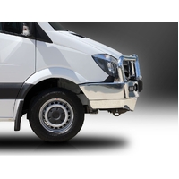 ECB Black Ripple BullBar with Bumper Lights to suit Mercedes-Benz Sprinter 10/13 - 10/18