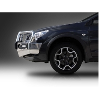 ECB Textura Black BullBar with Bumper Lights to suit Subaru XV 11/12 - 04/17