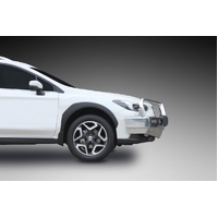 ECB Textura Black BullBar with Bumper Lights to suit Subaru XV Inc Hybrid 05/17 - 09/20
