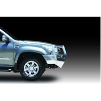 ECB Silver Hammertone BullBar with Bumper Lights to suit Great Wall Steed Dual Cab 07/16 - 08/21