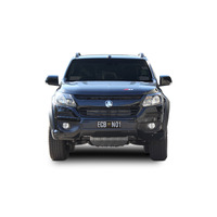 ECB Black Ripple BullBar with Bumper Lights to suit Holden Colorado Z71 4X4 Dual Cab 06/19 - 12/20