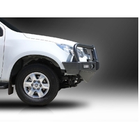 ECB Textura Black BullBar with Bumper Lights to suit Holden Colorado 7 12/12 - 08/16