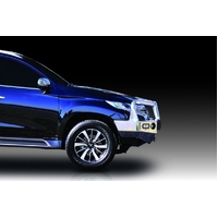 ECB Black Ripple Winch BullBar with Bumper Lights to suit Mitsubishi Pajero Sport GLS 05/16 - 11/19