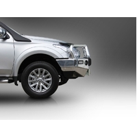 ECB Textura Black Winch BullBar with Bumper Lights to suit Mitsubishi Triton MQ 01/15 - 10/18