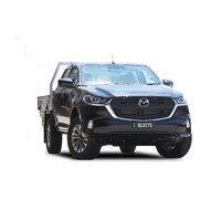 ECB Polished BullBar with Bumper Lights to suit Mazda BT-50 07/20 - Onwards