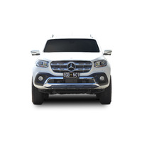 ECB Polished Winch BullBar with Bumper Lights to suit Mercedes-Benz X-Class 4CYL 04/18 - Onwards