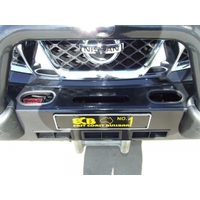ECB Silver Hammertone Winch BullBar to suit Nissan Navara D40 ST /05 - 12/11
