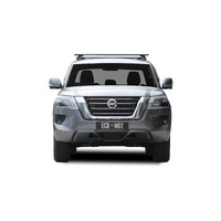 ECB Textura Black Winch BullBar with Bumper Lights to suit Nissan Patrol Y62 TI-L 08/19 - 11/21