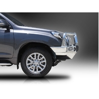 ECB Black Ripple BullBar with Bumper Lights to suit Toyota Prado 150 Series 2 Altitude 11/13 - 10/17