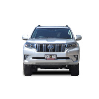 ECB Polished BullBar with Bumper Lights to suit Toyota Prado GX 11/17 - Onwards