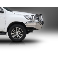ECB Textura Black Winch BullBar with Bumper Lights to suit Toyota HiLux SR5 2WD 07/15 - 05/18
