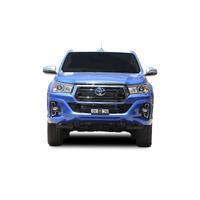 ECB Polished BullBar with Bumper Lights to suit Toyota HiLux SR Wide Cab 05/19 - 07/20
