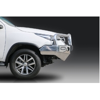 ECB Textura Black BullBar with Bumper Lights to suit Toyota Fortuner 12/15 - 05/19