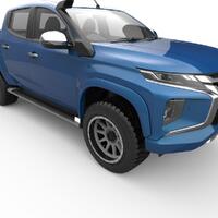 EGR Fender Flares Full Set to suit Mitsubishi Triton MR 2019 - 2024 (Ultra Matte Black Unpainted Smooth)