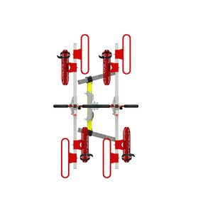 Gripsport Caravan 4 Bike Carrier with All Hoops and Tall Bolt On Mount Kit