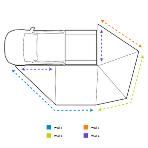 HARDKORR AWNING WALL 3 (REAR WEATHER GUARD)