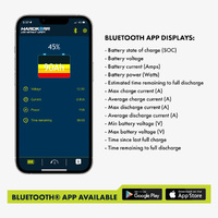 HARDKORR REMOTE BATTERY MONITOR WITH HIGH-PRECISION 100V/500A SHUNT and Bluetooth