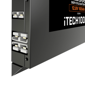 iTechWorld 100AH Super Slim Lithium Deep Cycle Battery (12V)