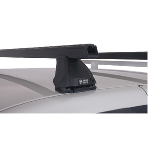 Rhino-Rack JA0130 Heavy Duty 2500 Black 2 Bar Roof Rack for FORD Courier PE-PH Crew Cab 4DR Ute (02/1999-12/2006)