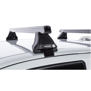 Rhino-Rack JA0199 Heavy Duty 2500 Black 2 Bar Roof Rack for ISUZU D-Max Gen2 TF Space Cab 2DR Ute (01/2012-12/2020)