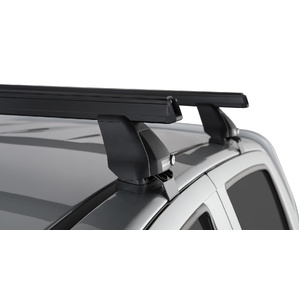 Rhino-Rack JA0199 Heavy Duty 2500 Black 2 Bar Roof Rack for ISUZU D-Max Gen2 TF (SX) Crew Cab 4DR Ute (01/2016-12/2020)